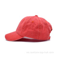 Gorras de béisbol de mezclilla de mezclilla lavada roja